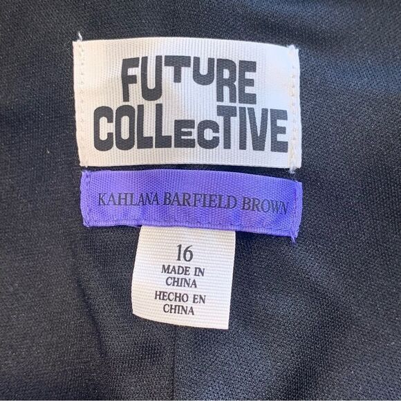 Future Collective Women's High Rise Sequin Full Length Flare Pants Size 16 - Picture 9 of 13